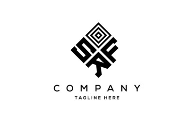 SFR square three latter logo vector