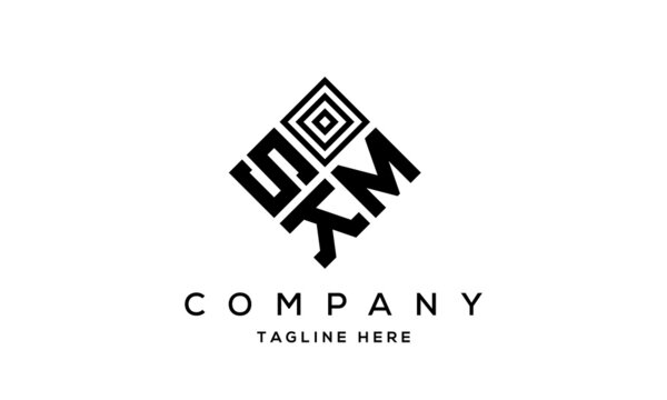 SMK square three latter logo vector