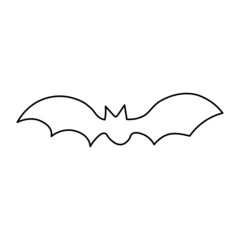 Abstract black silhouette bat for celebration Hallooween design