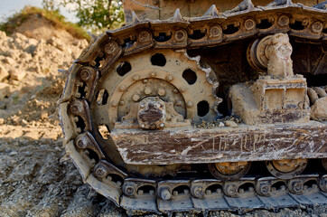 excavator ground leveling ride big machine