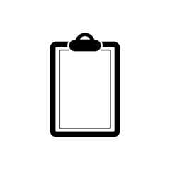 Blank clipboard icon isolated on white background