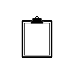 Blank clipboard icon isolated on white background