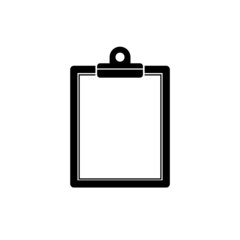 Blank clipboard icon isolated on white background