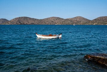landscape overlooking the sea coastal strip and a sea ship on the horizon