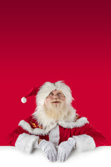 Joyful character for winter christmas season advertising