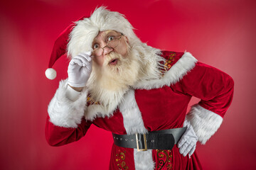 Joyful character for winter christmas season advertising