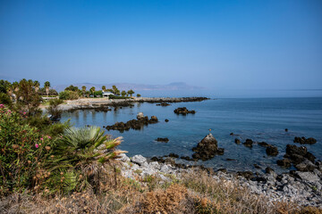 Fototapeta na wymiar landscape overlooking the sea in Crete 