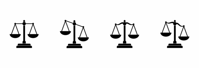 scale icon, scale vector illustrations 