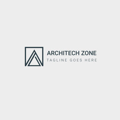 Architech Zone Logo. A Letter Logo