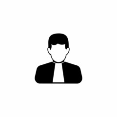 the lawyer icon, the lawyer vector illustrations