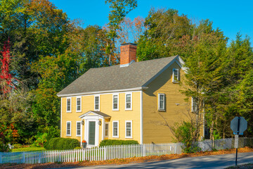 Historic Colonial Style building at 2 Sandy Point Road in historic town center of Lincoln,...