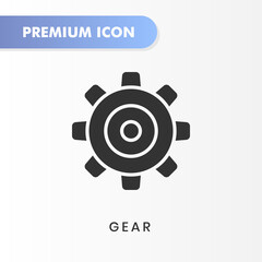 gear icon for your website design, logo, app, UI. Vector graphics illustration and editable stroke. gear icon glyph design.
