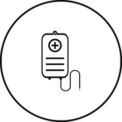 blood donating bag icon design vector