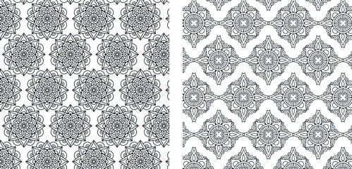 Repeat pattern design, seamless, Flowers, element, art pattern