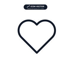 love icon symbol template for graphic and web design collection logo vector illustration