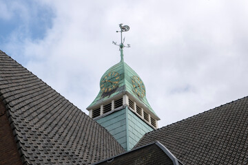 Fototapeta na wymiar Tower Nassaukerk Church At Amsterdam The Netherlands 2-9-2021