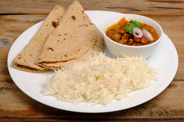 Indian food rajma masala or kidney beans curry