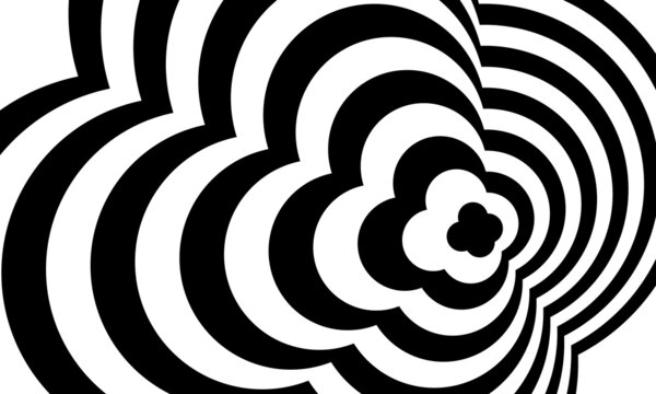 pattern in op art style modern optical illusion © Oleg