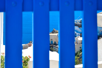 Blue sky and sea in the summer