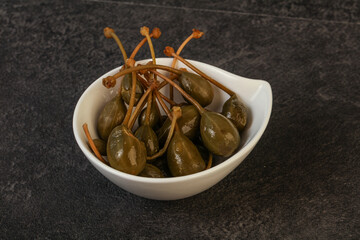 Caper berries in the bowl