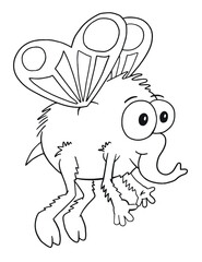Leuke Monster Vector Illustratie Kleurboek Pagina Art