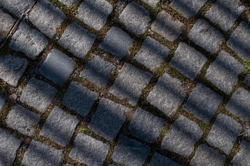 city paved sidewalk detail