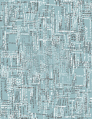 Jeans Hand Drawn Vector Seamless Pattern. Design for Fabric, Wrapping Paper, Gift Cards etc.