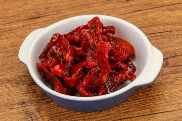 Dried tomato with olive oil