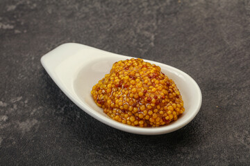 Dijon mustard sauce with seeds