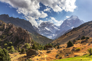 landscape with sky and clouds