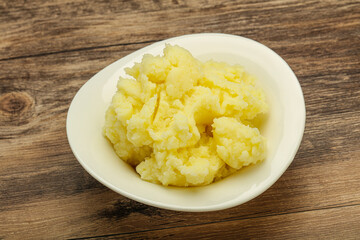 Mashed potato in the bowl