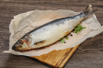 Salted Herring fish with pepper