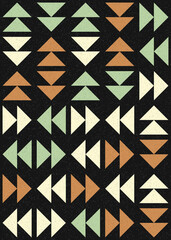 Abstract Geometric Pattern generative computational art illustration