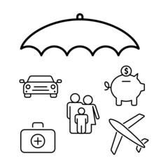 Insurance concept. Vector illustration