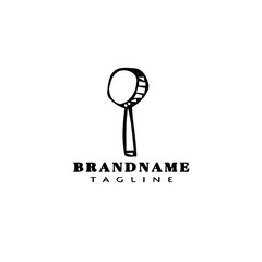 magnifying glass logo icon design template vector