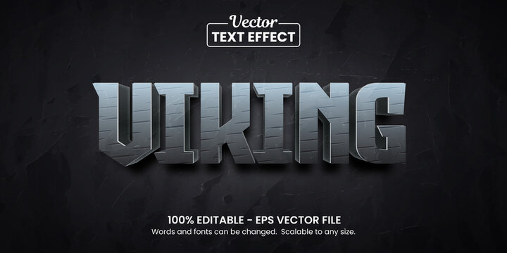 Viking metal, Editable Text Effect