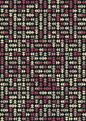 Abstract Geometric Pattern generative computational art illustration