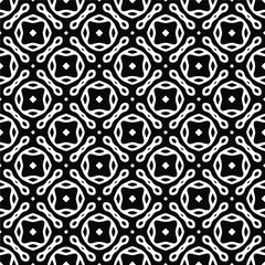 Vector pattern with symmetrical elements . Repeating geometric tiles from striped elements. black patterns.