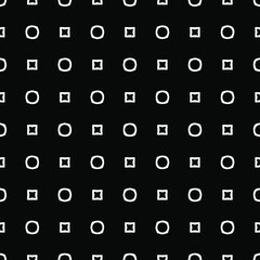 Vector pattern with symmetrical elements . Repeating geometric tiles from striped elements. black patterns.