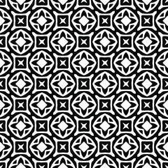 Vector pattern with symmetrical elements . Repeating geometric tiles from striped elements. black patterns.