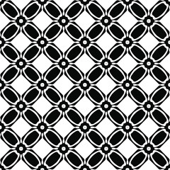 Fototapeta premium Vector pattern with symmetrical elements . Repeating geometric tiles from striped elements. black patterns.