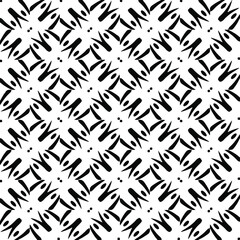 Vector pattern with symmetrical elements . Repeating geometric tiles from striped elements. black patterns.