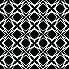 floral seamless pattern background.Geometric ornament for wallpapers and backgrounds. Black and white pattern.