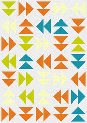 Abstract Geometric Pattern generative computational art illustration