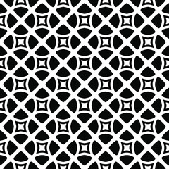 floral seamless pattern background.Geometric ornament for wallpapers and backgrounds. Black and white pattern.