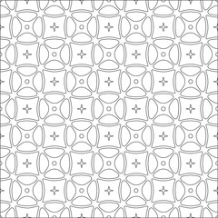 Vector pattern with symmetrical elements . Repeating geometric tiles from striped elements. black patterns.