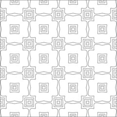 Vector pattern with symmetrical elements . Repeating geometric tiles from striped elements. black patterns.