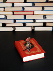 The book is on the table