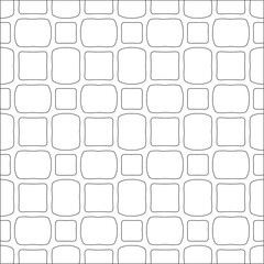 Vector pattern with symmetrical elements . Repeating geometric tiles from striped elements. black patterns.