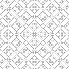 Vector pattern with symmetrical elements . Repeating geometric tiles from striped elements. black patterns.